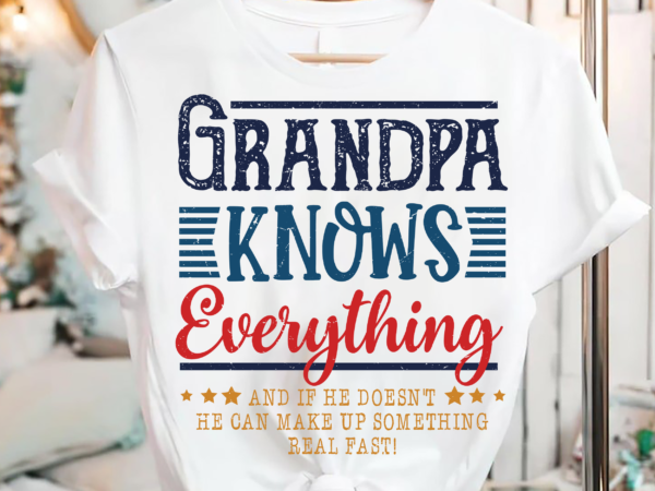 Rd funny grandpa knows everything for father_s day t-shirt-01