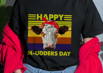 RD Happy M-udders Day Shirt, Funny Cow Heifer Shirt, Farmer Gift, Mother_s Day Shirt