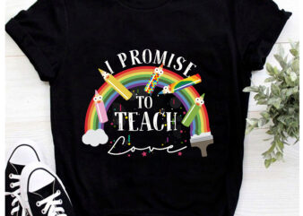 RD I Promise To Teach Love Shirt, Autism LGBT Black Shirt, African Pride Gift, Rainbow T-Shirt