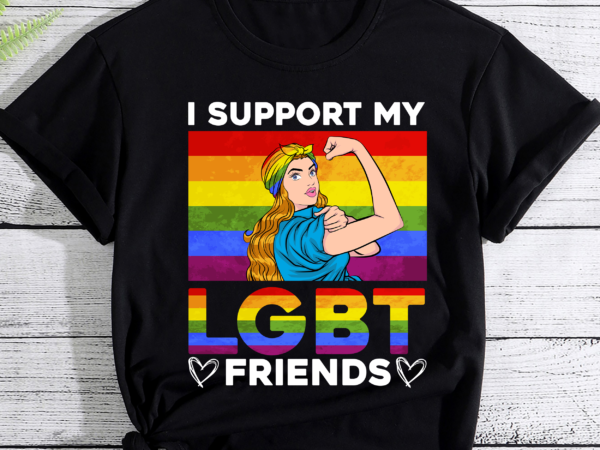 Rd i support my lgbt friends shirt, lgbtq awareness t-shirt, women gift, rainbow flag shirt