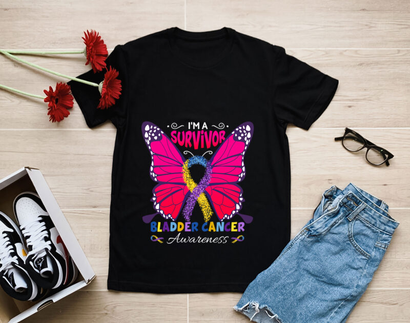 RD-I_m-A-Survivor-Butterfly-Bladder-Cancer-Awareness-Warriors-T-Shirt