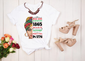RD Juneteenth 1865 Shirt, My Ancestors Weren_t Free In 1776, African American T-Shirt, Juneteenth Celebrate T-Shirt