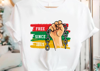 RD Juneteenth Free Since 1865 Black History Freedom Fist T-Shirt