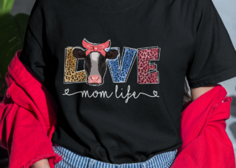 RD LOVE Heifer Shirt, Mom Life Leopard Shirt, Gift For Cow Lover, Mother_s Day Gift
