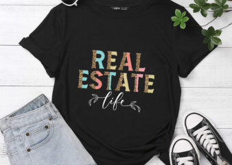 RD Leopard Real Estate Life Agent Realtor Investor Home Broker T-Shirt
