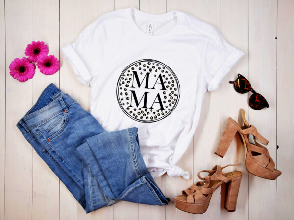 Rd mama png, mom png, leopard mama png, cheetah mama, mama digital download t shirt design online