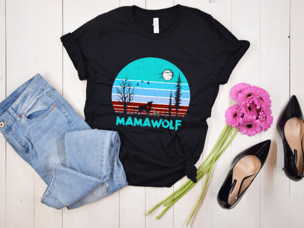 Rd mama wolf shirt, mother of wolfs, gift for mom, mother_s day shirt t shirt design online