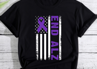 RD Memories Matter End ALZ Tee, America Flag Alzheimer_s Awareness Tshirt