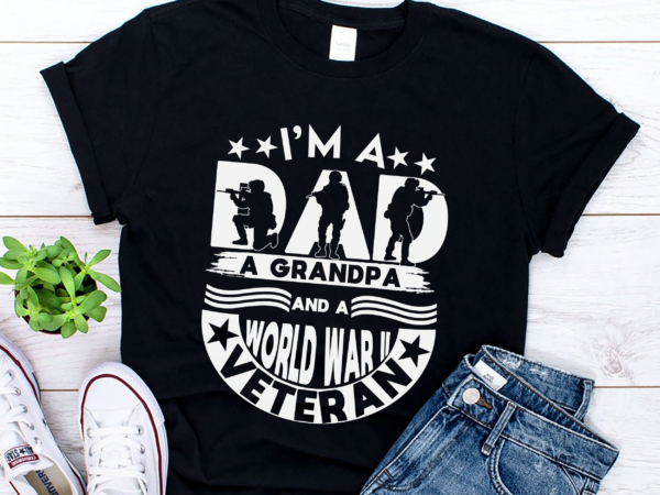 Rd mens a dad grandpa a world war ii veteran father grandfather gift shirt