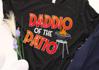 RD Mens Funny Daddio Of The Patio Fathers Day BBQ Grill Dad T-Shirt
