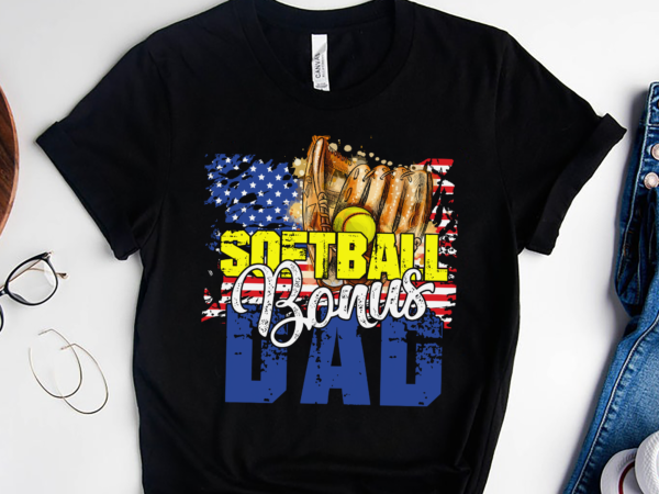 Rd mens patriotic softball bonus dad 4th of july, father day gift shirt