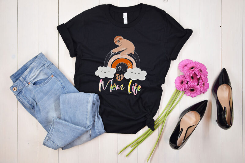 RD-Mom-Life-Shirt,-Cute-Sloth-Rainbow-Shirt,-Funny-Gift-For-Animal-Lover,-Mothers-Day-Shirt1
