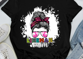 RD Mom of Lineman Shirt, Messy Bun Hair Shirt, Gift For Mommy, Mother_s Day Shirt