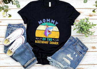 RD Mommy of the Shark Birthday Mom Matching Family T-Shirt