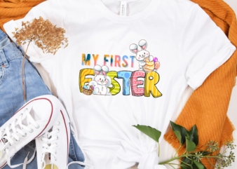 RD My first easter baby boy, Easter designs, Easter bunny shirt, Easter Gift