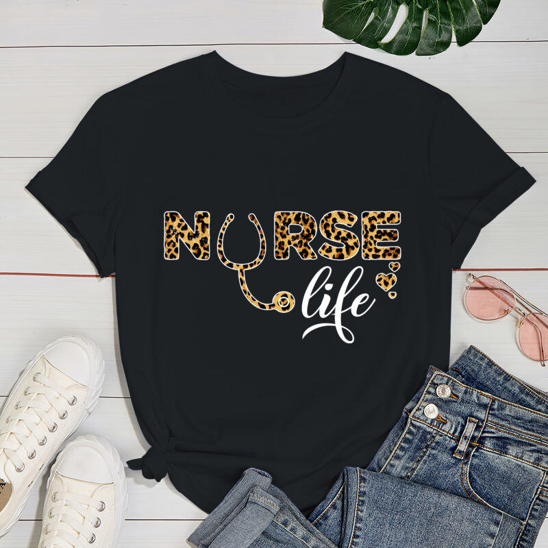 RD Nurse Life Shirt, Leopard Nurse Life Shirt, Registered Nurse Shirts, RN Shirts, Nurse Week, CNA Shirt, Nursing Shirt