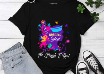 RD-Nursing-Student-Gift,-The-Struggle-Is-Real-Shirt,-Nursing-School-Shirt,-Nurse-Shirt