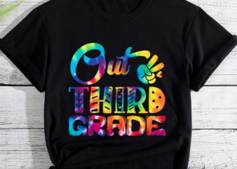 RD Peace Out 3rd Grade Tie Dye Shirt, Graduation T-Shirt, Class Of 2022 Senior T-Shirt, Last Day Of School