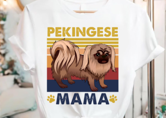 RD Pekingese Mama Shirt, Mother_s Day Shirt, Retro Dog Lovers Gift, Mom Life T-Shirt