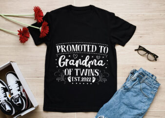 RD-Promoted-To-Grandma-Shirt,-Grandma-Of-Twin,-Grandma-Est-2023-Shirt,-Family-Gift