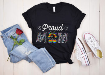 RD-Proud-Mom-Apparel-Shirt,-LGBT-Pride-Shirt,-Leopard-Mom-Shirt,-Messy-Bun-T-Shirt