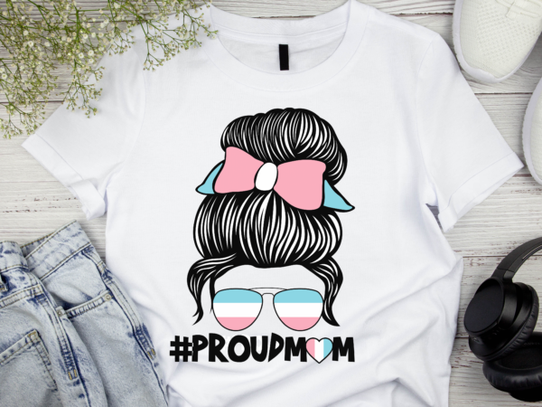 Rd proud transgender mom transsexual trans pride flag shirt t shirt design online