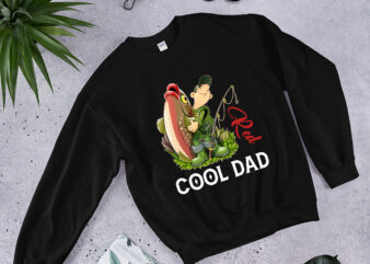 RD Reel Cool Dad Shirt, Fisherman Daddy Gift, Fishing T-Shirt, Fathers Day T-Shirt