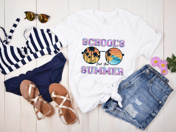 Rd retro last day of school- schools out for summer teacher day t-shirt