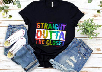 RD Straight Outta The Closet LGBT Gay Pride T-Shirt