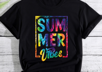 RD Summer Vibes Tie-Dye Digital Png, T-shirt Sublimation