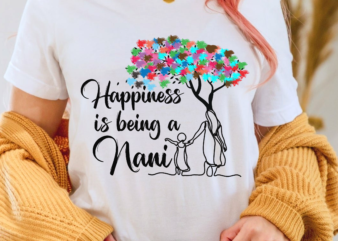 RD Womens Happiness Is Being A Nani Tshirt Cute Mother_s Day Gifts Shirt