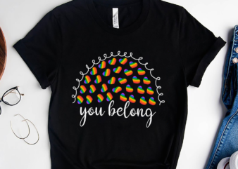 RD You Belong LGBTQ Rainbow Gay Pride Shirt, Lgbt Pride Shirt, LGBT Shirt, Gay Pride LGBTQ Shirt, Trans Shirt