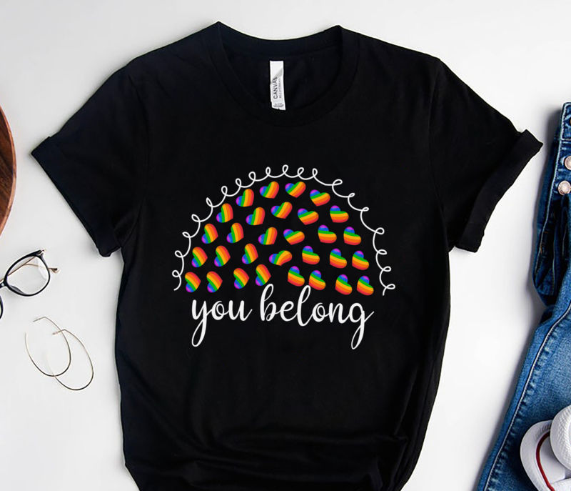 RD You Belong LGBTQ Rainbow Gay Pride Shirt, Lgbt Pride Shirt, LGBT Shirt, Gay Pride LGBTQ Shirt, Trans Shirt