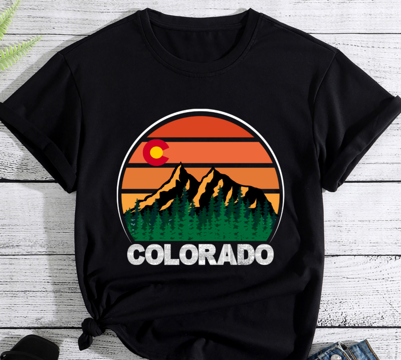 Retro Colorado Vintage Sublimation Png, Colorado Sunset Png Design ...