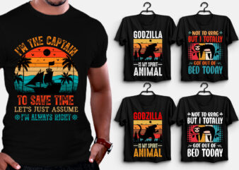 Retro Vintage Sunset T-Shirt Design