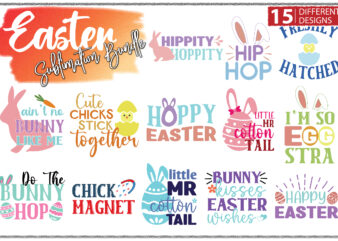 15 Easter Sublimation Bundle