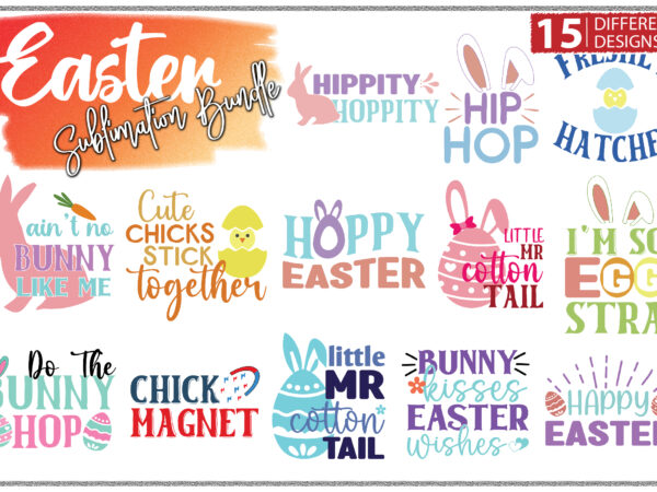 15 easter sublimation bundle