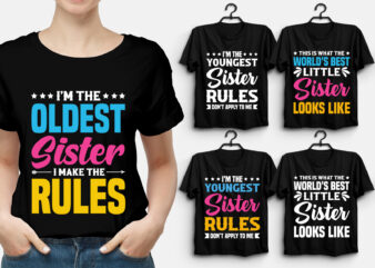 Sister T-Shirt Design,personalized t shirts for sisters, big sister little sister t shirts, matching t shirts for sisters, sister t shirts for adults, best sister t shirt, big sister little