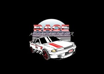 Nissan Skyline GT-R T shirt vector artwork
