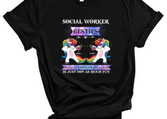 Social Worker Personalized T-shirt, Personalized Gift for Unicorn Lovers PC