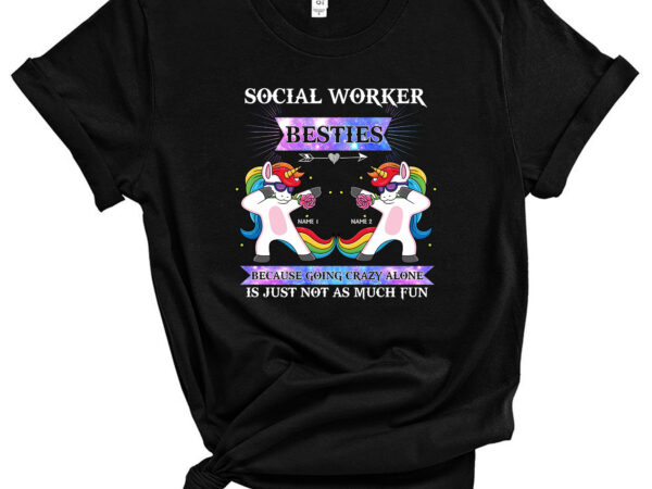 Social worker personalized t-shirt, personalized gift for unicorn lovers pc