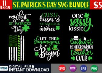 St Patricks day bundle svg, st patricks day bundle png, svg bundle st patricks day, Shamrock Svg, Irish Svg, Lucky SVG Clover Svg, St Patty t shirt template vector