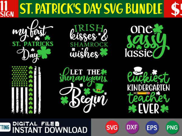 St patricks day bundle svg, st patricks day bundle png, svg bundle st patricks day, shamrock svg, irish svg, lucky svg clover svg, st patty t shirt template vector