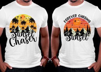 Sunset Colorful T-Shirt Design