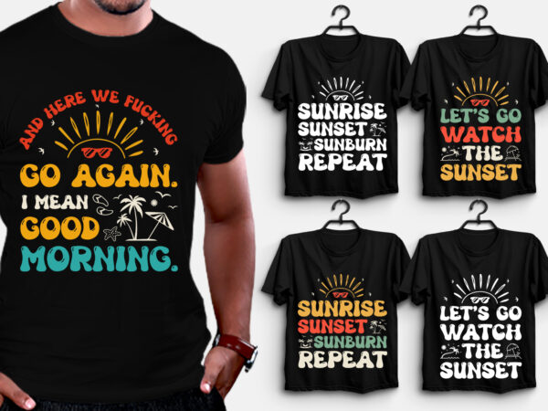 Sunset colorful t-shirt design Sunset colorful t-shirt design