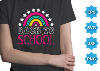 Back To School, Happy back to school day shirt print template, typography design for kindergarten pre-k preschool, last and first day of school, 100 days of school shirt