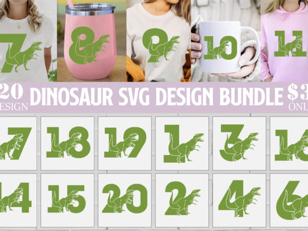 Dinosaur svg design bundle