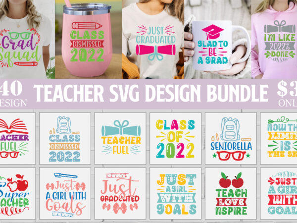 Teacher svg design bundle