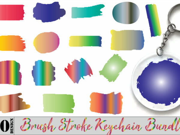 40 brush stroke keychain bundle