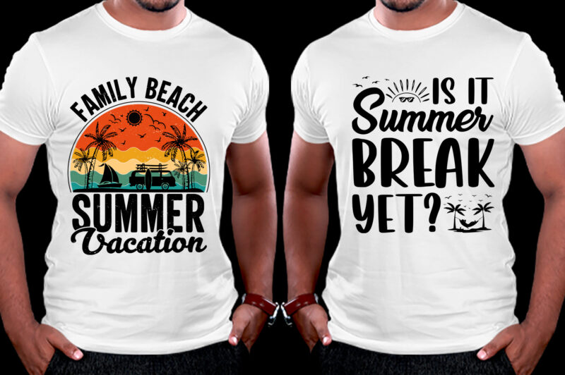 T-Shirt Design-Vintage Sunset SVG